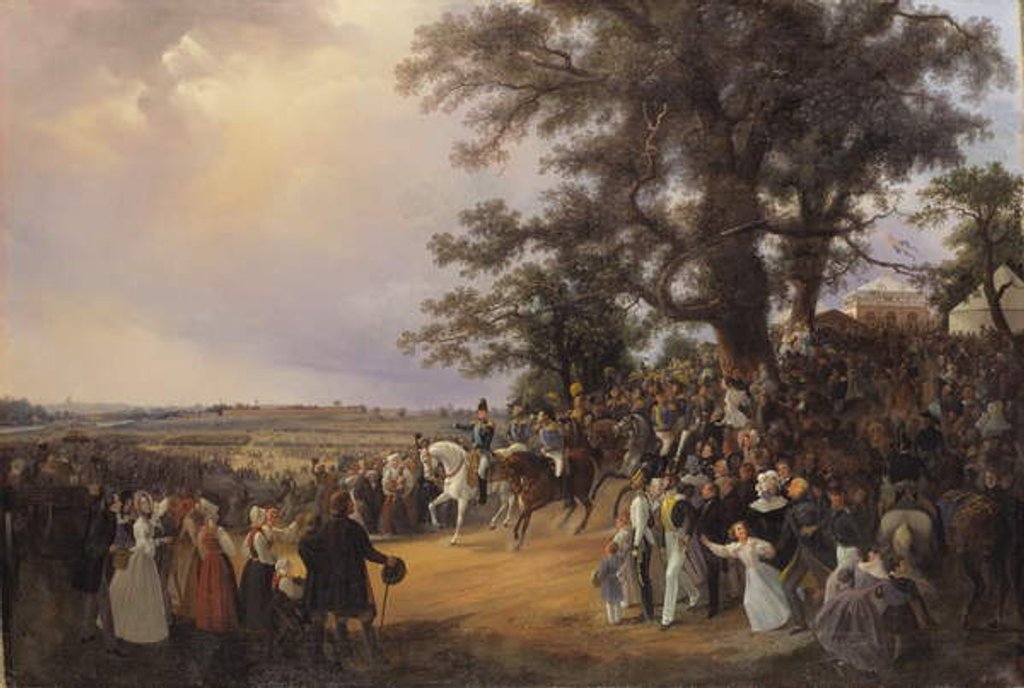 Detail of Review in Ladugardsgarde Fields During Tsar Nicholas' Visit in 1838 by Baron Karl-Stefan Bennet