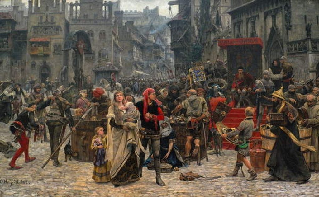 Detail of Valdemar IV Atterdag Holding Visby to Ransom, 1361, 1882 by Carl Gustaf Hellqvist
