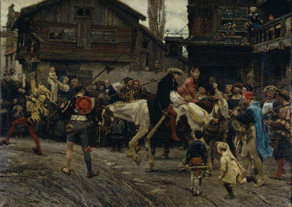 Detail of Peder Sunnanvader's and Master Knut's Ignominious Entry Into Stockholm in 1526, 1879 by Carl Gustaf Hellqvist