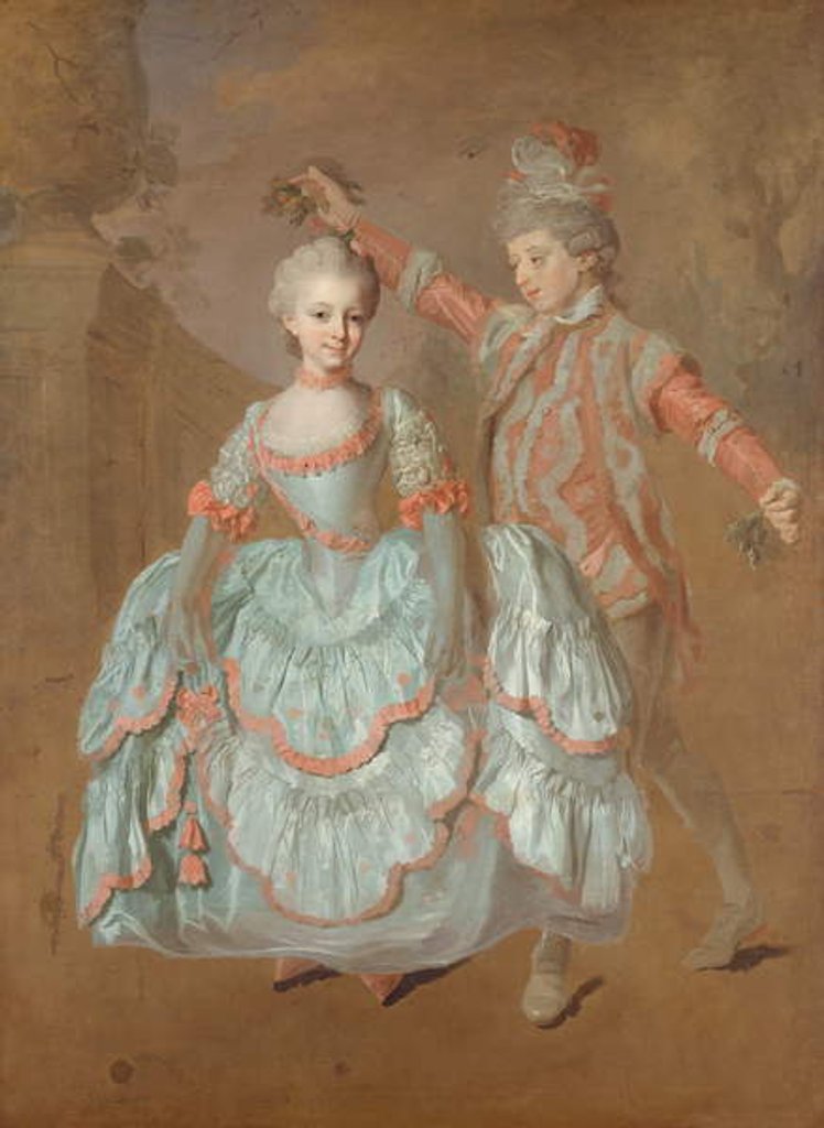Detail of Dancing Children, c.1760 by Lorens the Younger Pasch