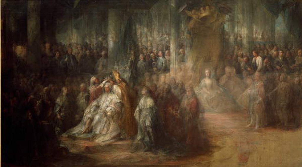 Detail of The Coronation of King Gustav III of Sweden by Carl Gustaf Pilo