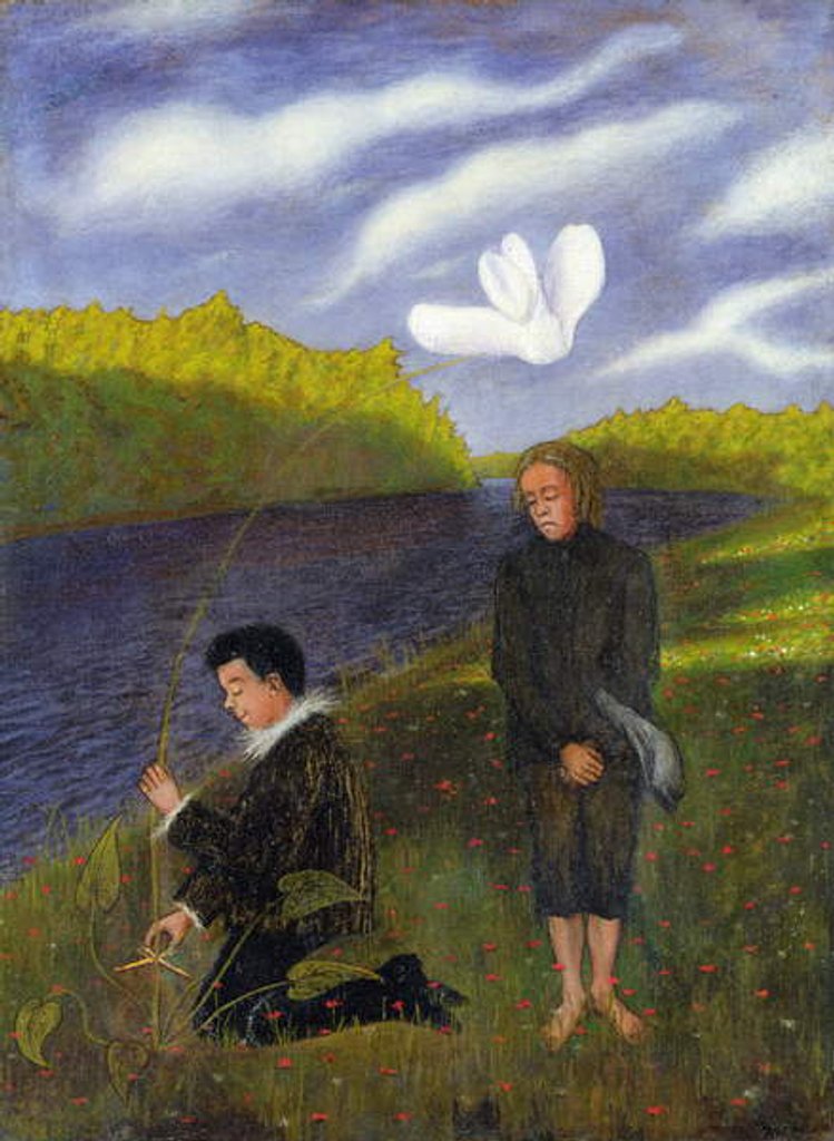 Detail of The Wonderful Flower by Hugo Simberg