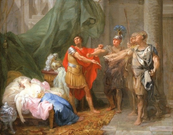 Detail of The Oath of Brutus, c.1771 by Jacques Antoine Beaufort