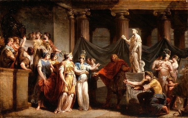 Detail of The Temple of the Liberal Arts, with the City of Bern and Minerva, 1779 by Jacques Henri Sablet