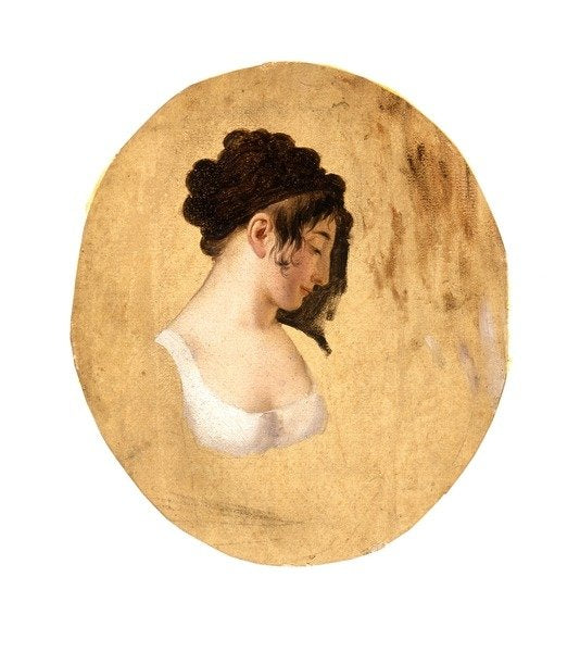 Detail of Profile of a Young Woman's Head, c.1794 by Louis Leopold Boilly