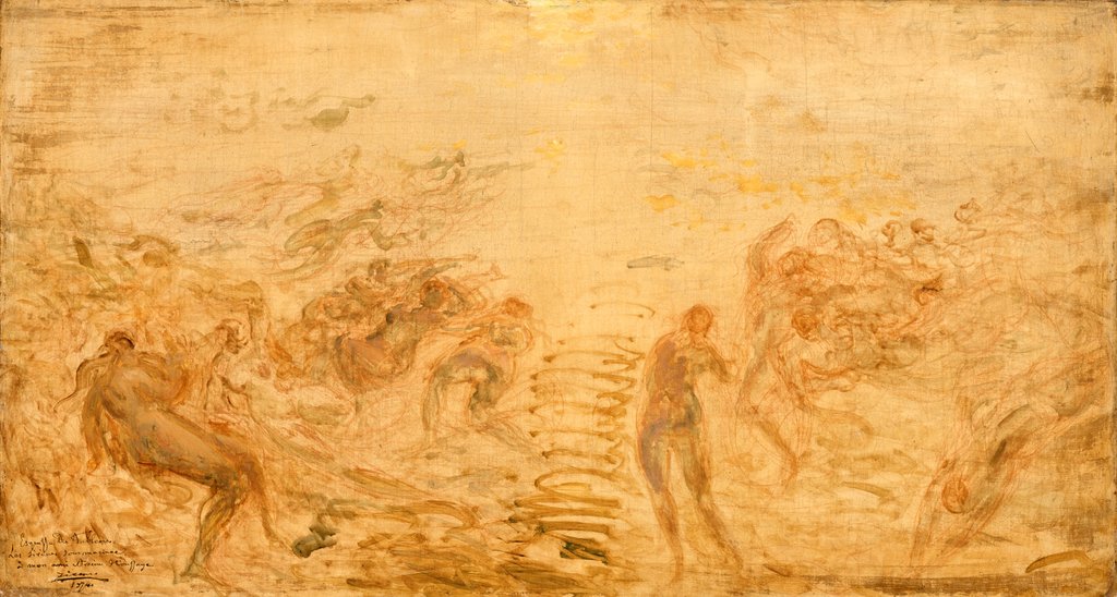 Detail of Mermaids Under Water, 1874 by Felix Ziem