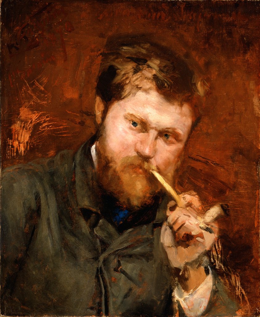Detail of Man Smoking a Pipe, c.1875 by Jean Alexandre Joseph Falguiere