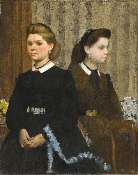 Detail of The Bellelli Sisters, 1865-6 by Edgar Degas
