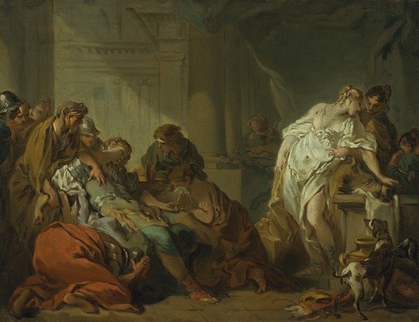 Detail of Death of Meleager, c.1727 by Francois Boucher