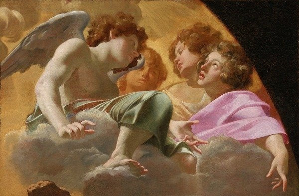 Detail of Model for Altarpiece in St. Peter's, 1625 by Simon Vouet