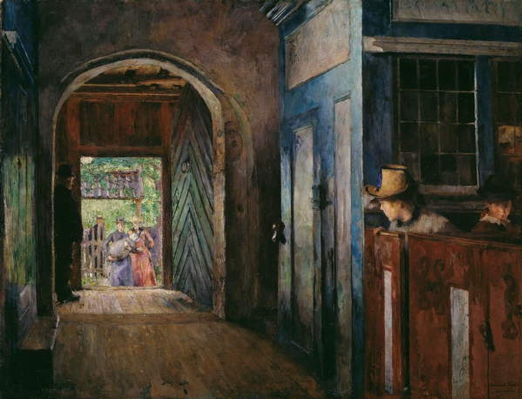 Detail of Christening in Tanum Church, 1892 by Harriet Backer
