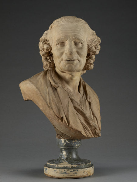 Detail of Bust of Alexis-Jean-Eustache Taitbout, 1762 by Jean-Jacques Caffieri