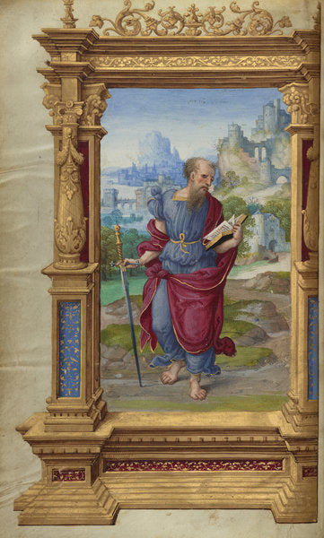 Detail of Saint Paul from the Getty Epistles, c.1528-30 by Master of the Getty Epistles