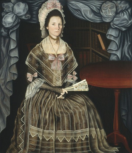 Detail of Mrs. Samuel Chandler, c.1780 by Winthrop Chandler