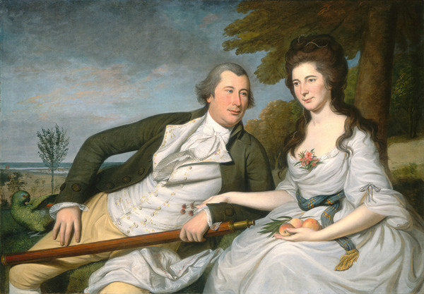 Detail of Benjamin and Eleanor Ridgely Laming, 1788 by Charles Willson Peale