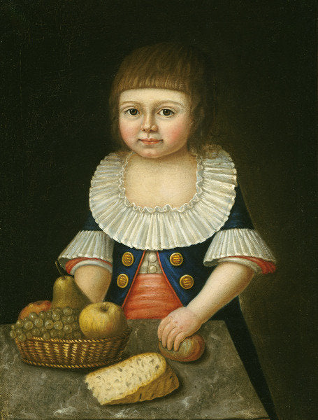 Detail of Boy with a Basket of Fruit, c.1790 by American School