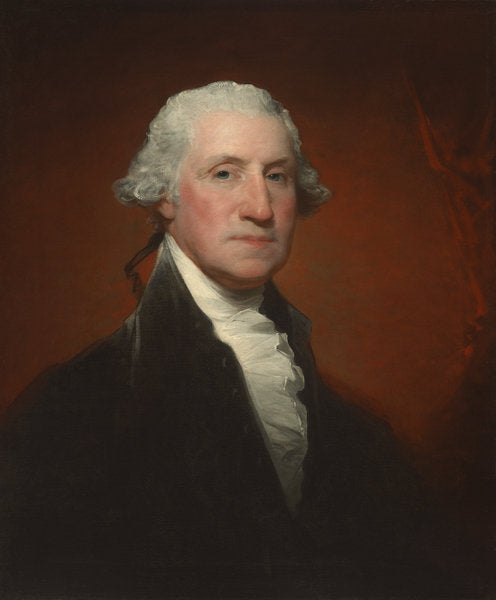 Detail of George Washington, 1795 by Gilbert Stuart