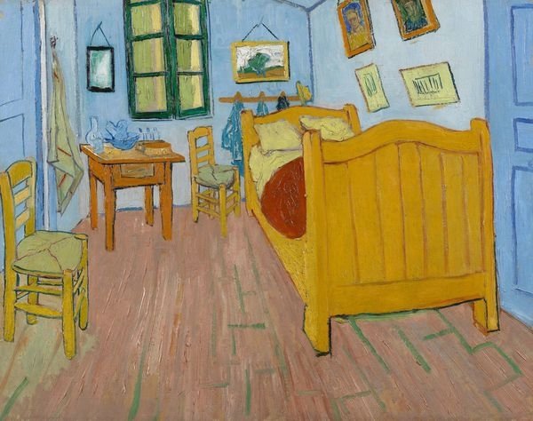 Detail of The Bedroom, 1888 by Vincent van Gogh
