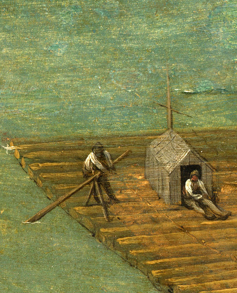 Detail of Raft detail from Tower of Babel, 1563 by Pieter the Elder Bruegel