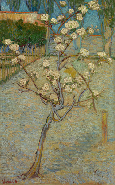Detail of Small pear tree in blossom, 1888 by Vincent van Gogh