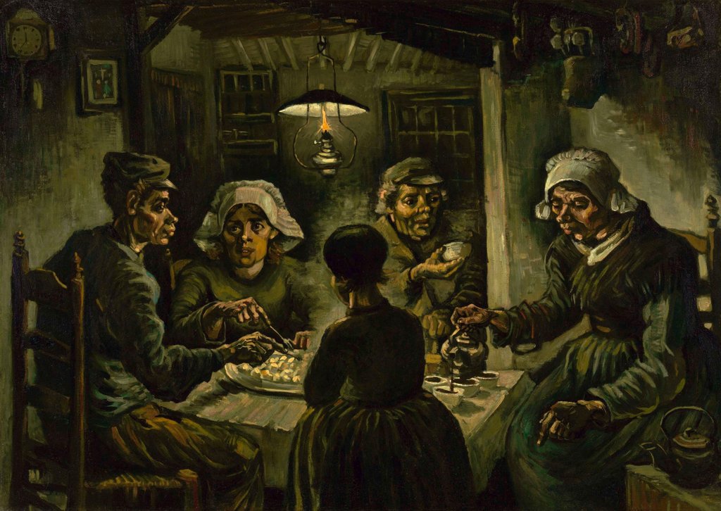 Detail of The Potato Eaters, 1885 by Vincent van Gogh