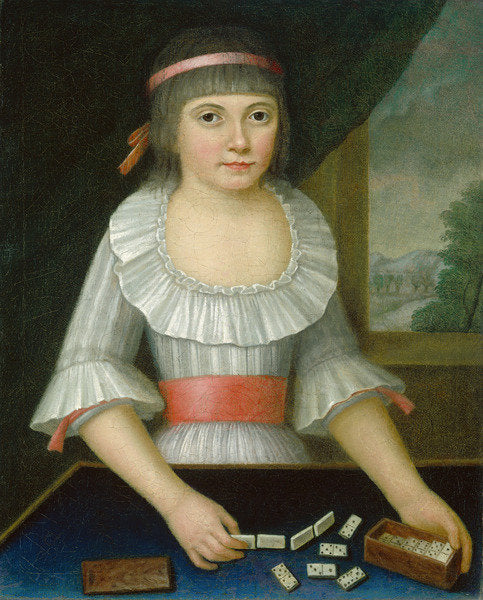 Detail of The Domino Girl, c.1790 by American School