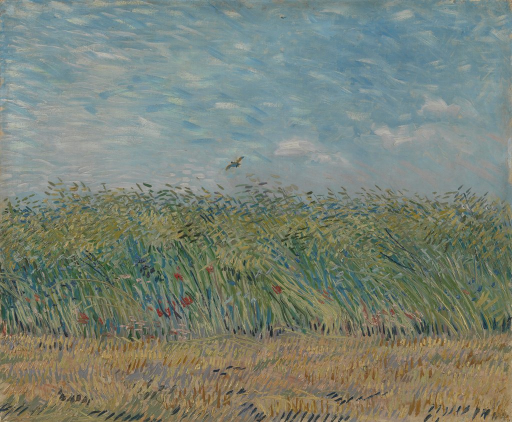 Detail of Wheatfield with Partridge, 1887 by Vincent van Gogh