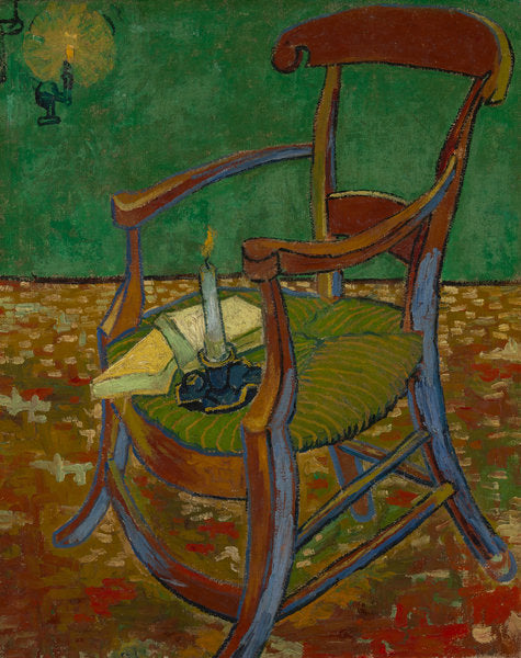 Detail of Gauguin's Chair, 1888 by Vincent van Gogh