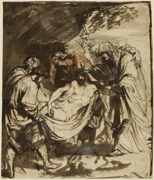 Detail of The Entombment by Anthony van Dyck