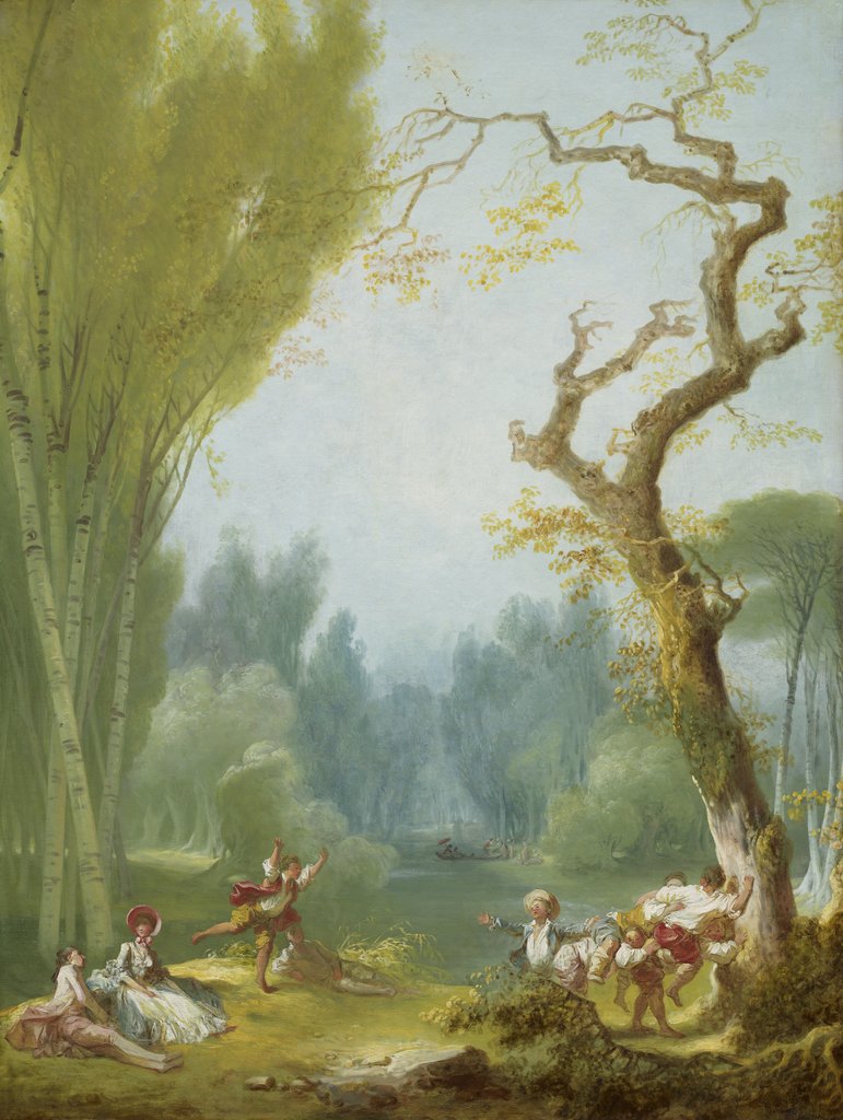 Detail of A Game of Horse and Rider, c.1775-80 by Jean-Honore Fragonard
