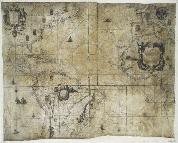 Detail of Territorial holdings of the Dutch West India Company, 1710 by Guillaume & Jean Bleau
