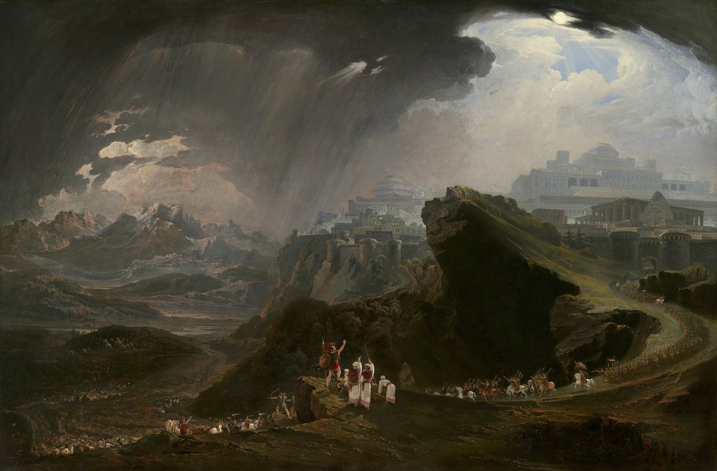 Detail of Joshua Commanding the Sun to Stand still upon Gibeon, 1816 by John Martin