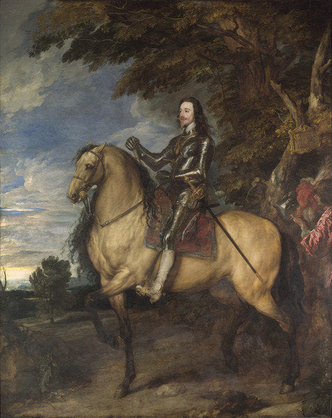 Detail of Equestrian Portrait of Charles I, c.1637-8 by Anthony van Dyck