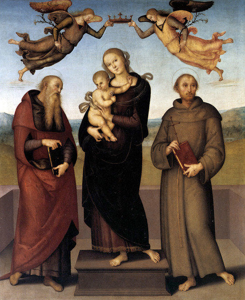 Detail of The Virgin of Loretto with Saint Jerome and Saint Francis, 1507-15 by Pietro Perugino