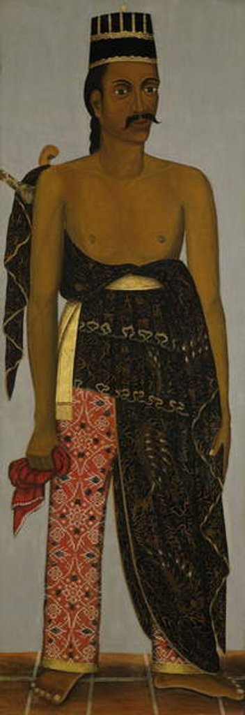 Detail of Javanese court official, c.1820-70 by Javanese School