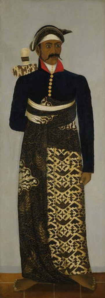 Detail of Javanese court official, c.1820-70 by Javanese School