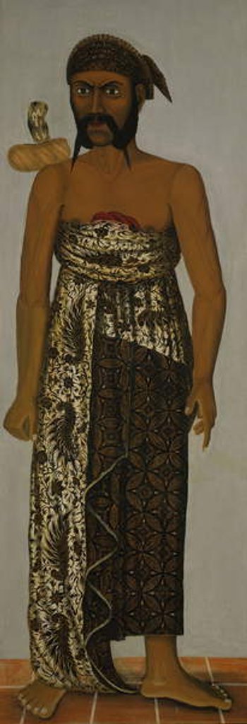 Detail of Javanese court official, c.1820-70 by Javanese School