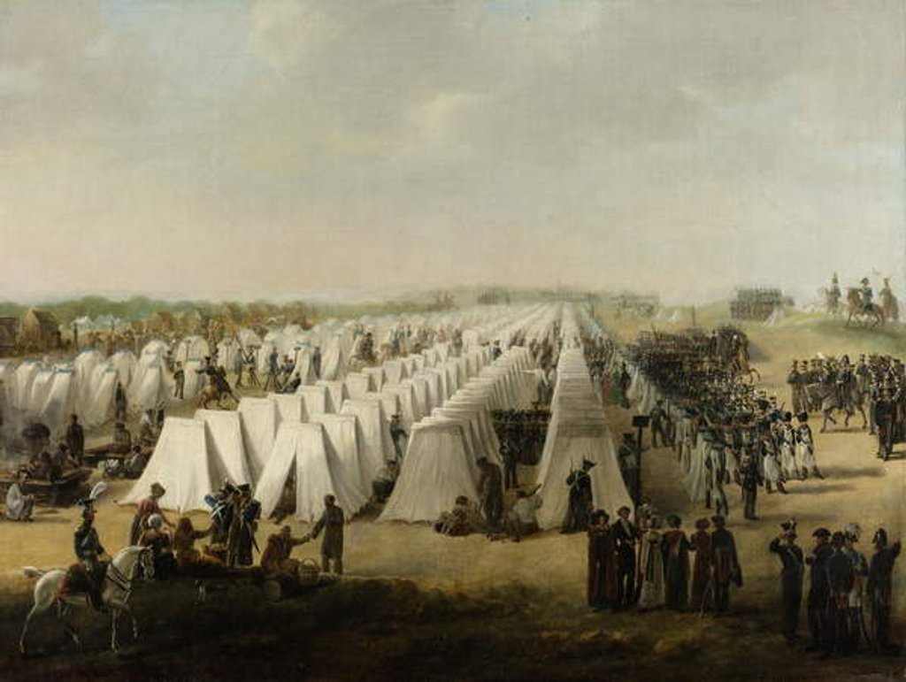 Detail of The Army Camp at Rijen, 1831-5 by Dutch School