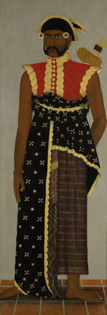 Detail of Javanese court official, c.1820-70 by Javanese School