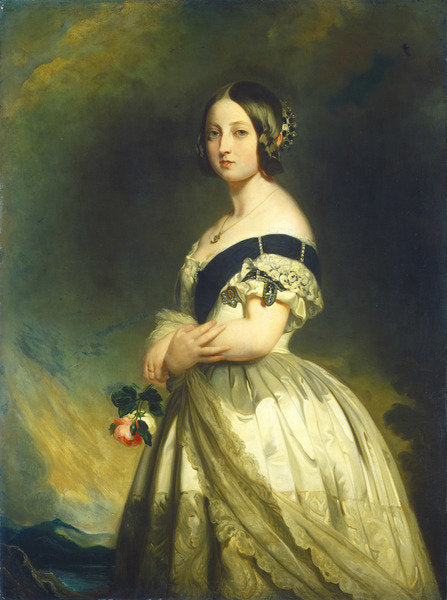 Detail of Queen Victoria, c.1843 by Franz Xaver Winterhalter