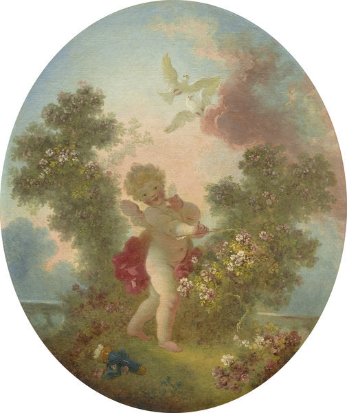 Detail of Love the Sentinel, c.1773-76 by Jean-Honore Fragonard
