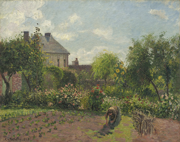 Detail of The Artist's Garden at Eragny, 1898 by Camille Pissarro