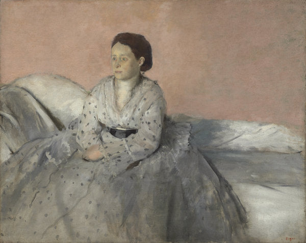 Detail of Madame René de Gas, 1872-3 by Edgar Degas