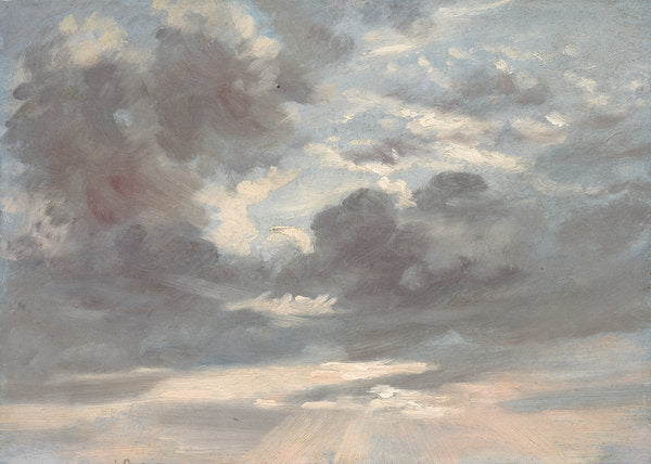 Detail of Cloud Study: Stormy Sunset, 1821-2 by John Constable
