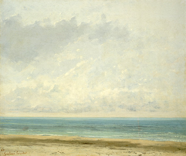 Detail of Calm Sea, 1866 by Gustave Courbet