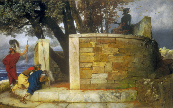 Detail of The Sanctuary of Hercules, 1884 by Arnold Bocklin