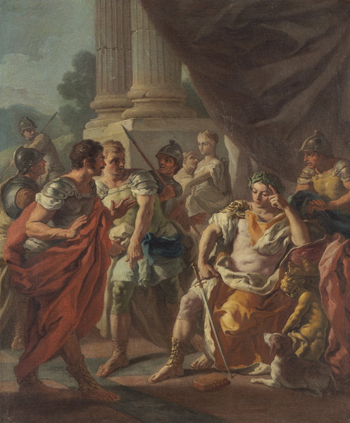 Detail of Alexander Condemning False Praise, 1760-9 by Francesco de Mura