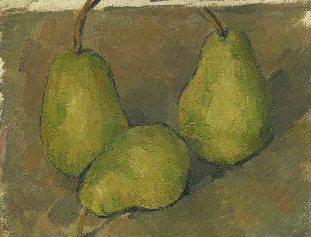 Detail of Three Pears, 1878-9 by Paul Cezanne