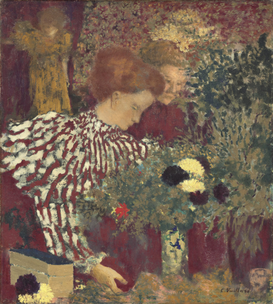 Detail of Woman in a Striped Dress, 1895 by Edouard Vuillard