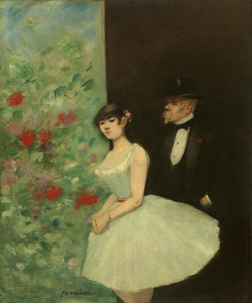 Detail of Behind the Scenes, c.1880 by Jean Louis Forain